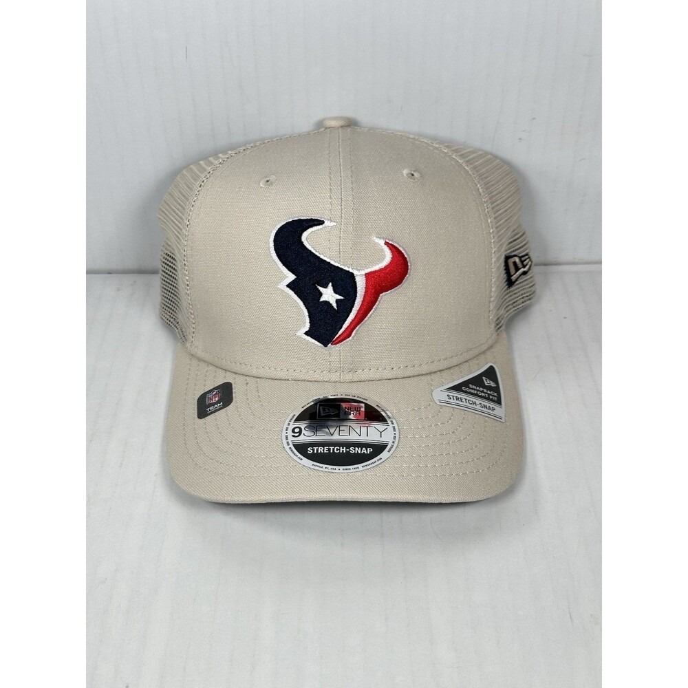 New Era Houston Texans 9SEVENTY Adjustable Trucker Stretch-Snap Hat Cap NWT